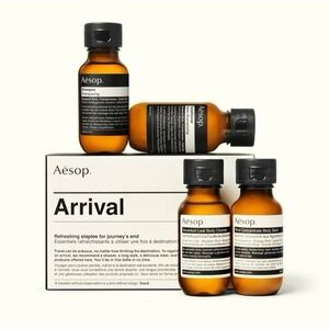 Aesop Arrival Hair And Body  Care Travel Kit Vacation Carry On Luggage Lux NEW
